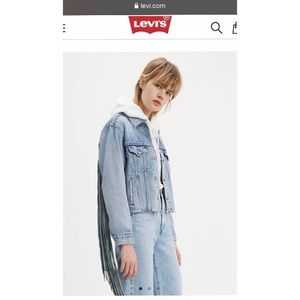 Levi’s Ex Boyfriend Hella Fringe Trucker Jacket